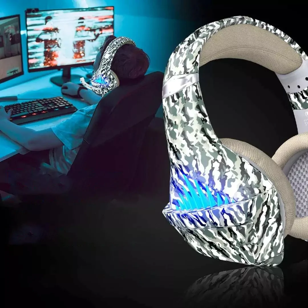Beexcellent GM500 Gaming Headset - Mesh Earcups (Camo)