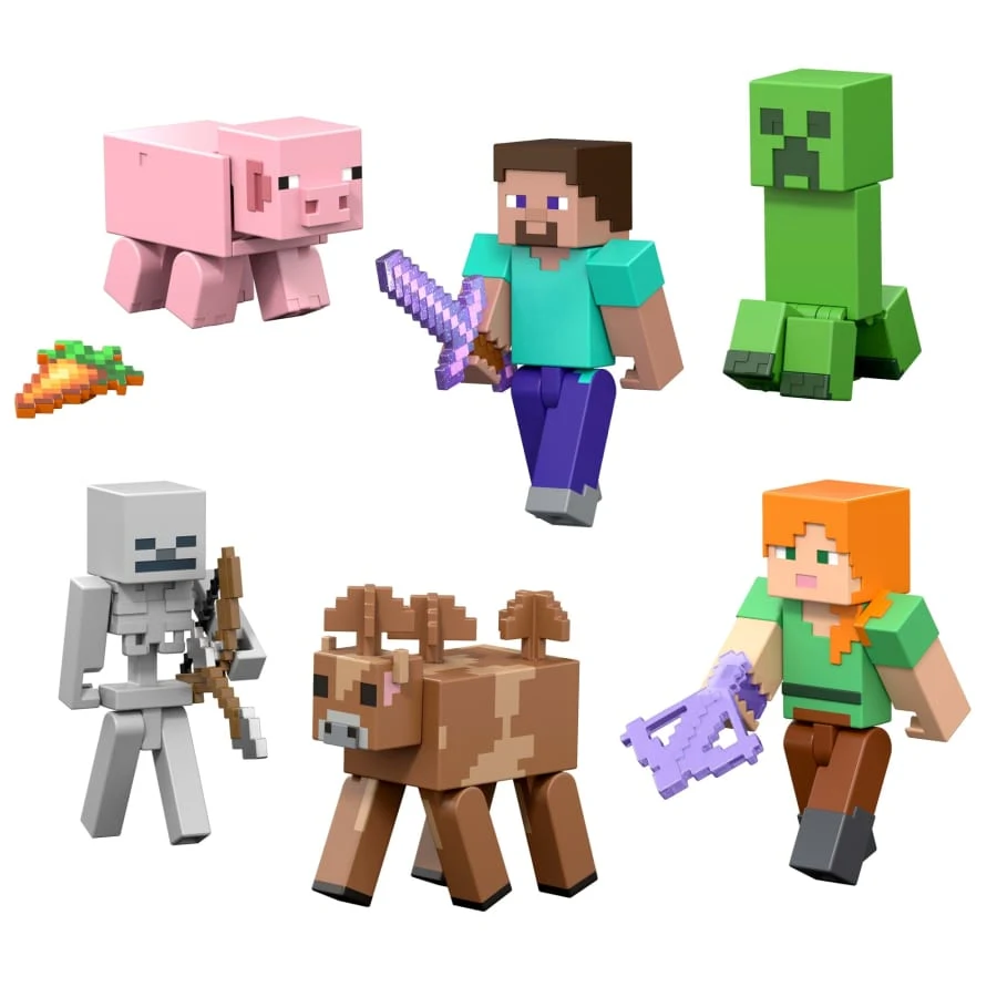 طقم مجسم أكشن Minecraft Alex JJR91
