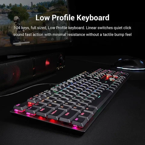 Redragon K535 keyboard black closing visual