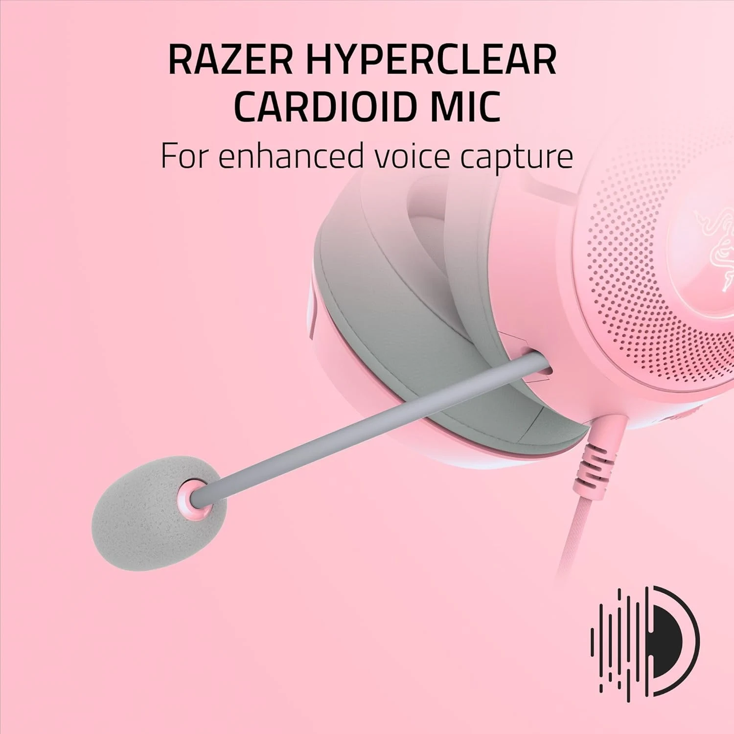Razer Kraken Kitty V2 Wired RGB Gaming Headset - Quartz Pink