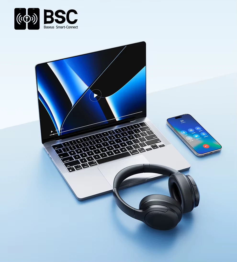 باسيوس باس BH1 Lite سماعة رأس لاسلكية - أسود