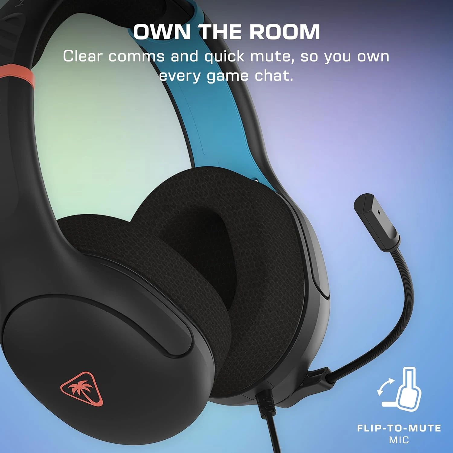 Turtle Beach Airlite Fit Wired Gaming Headset for Switch - Charcoal Blue/Red
