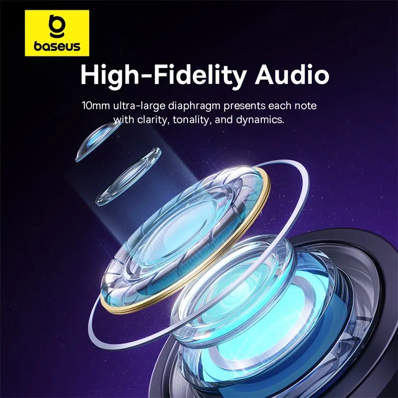 Baseus Encok CZ11 USB-C Wired Earphones - Black