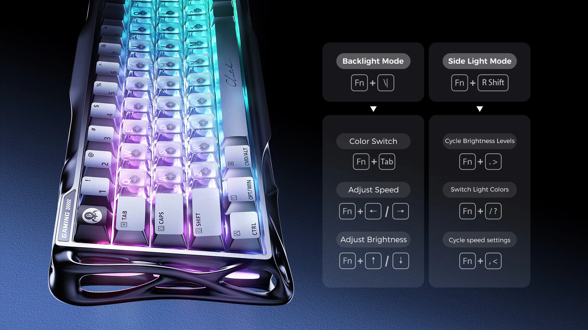 GravaStar Mercury V60 Pro 60% Hall Effect Magnetic Switch Gaming Keyboard - GunMetal
