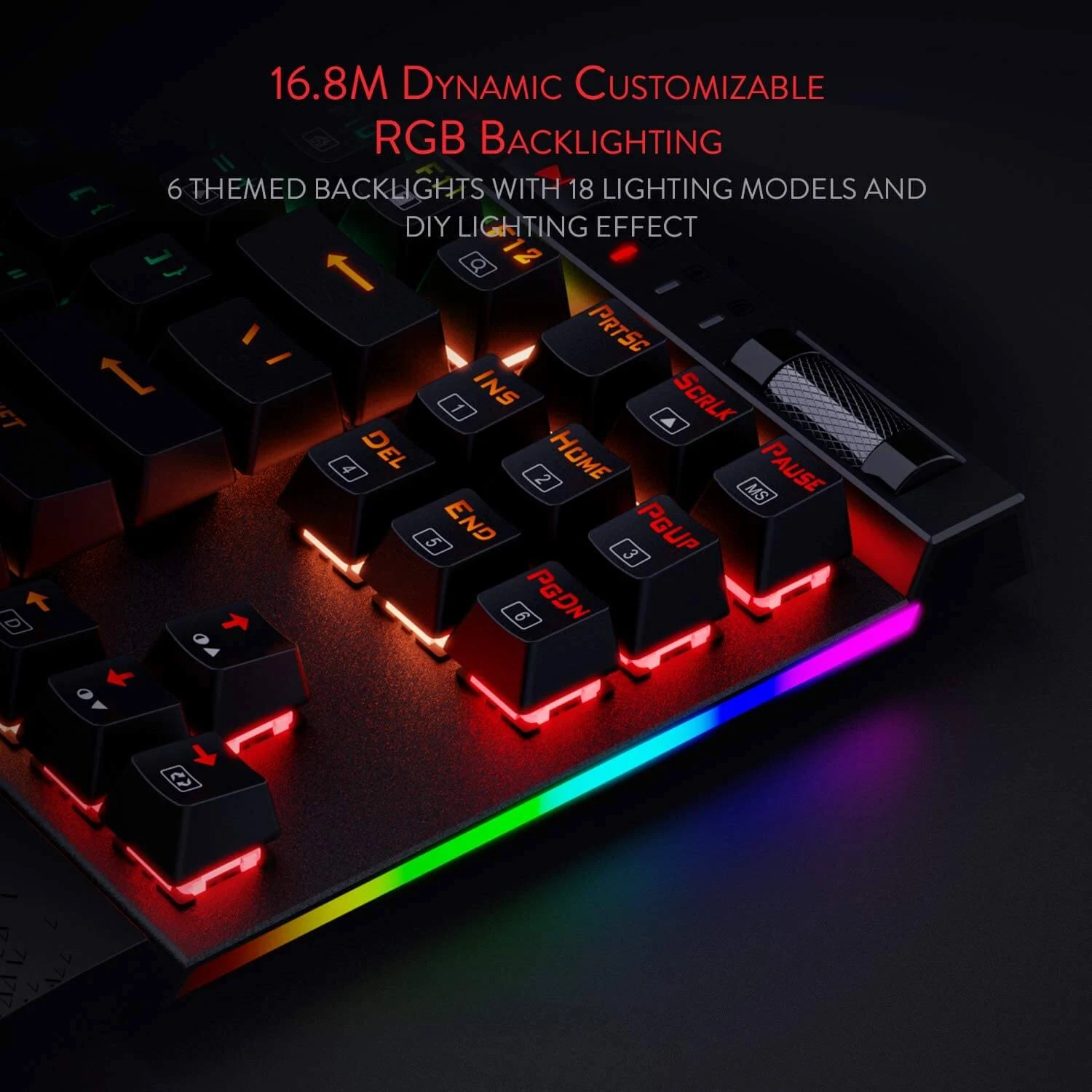 Redragon K587 RGB Magic-Wand Gaming Keyboard - Mechanical Blue Switches