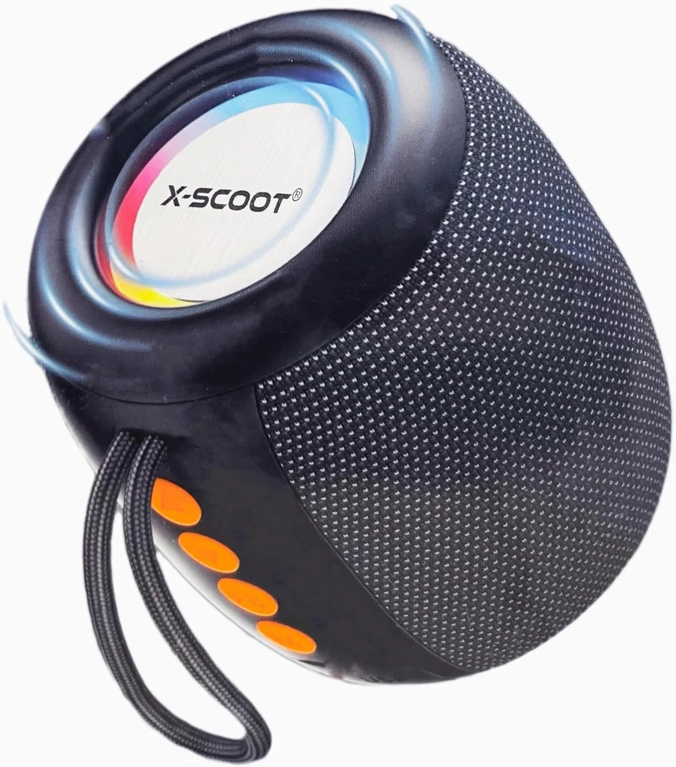 X-SCOOT XS-607 Portable Outdoor Speaker Bass+RGB - Black/Orange