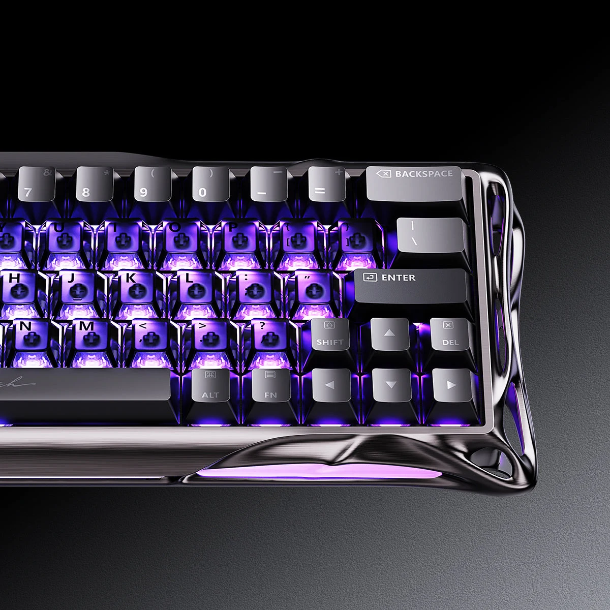 GravaStar Mercury V60 Pro 60% Hall Effect Magnetic Switch Gaming Keyboard - GunMetal