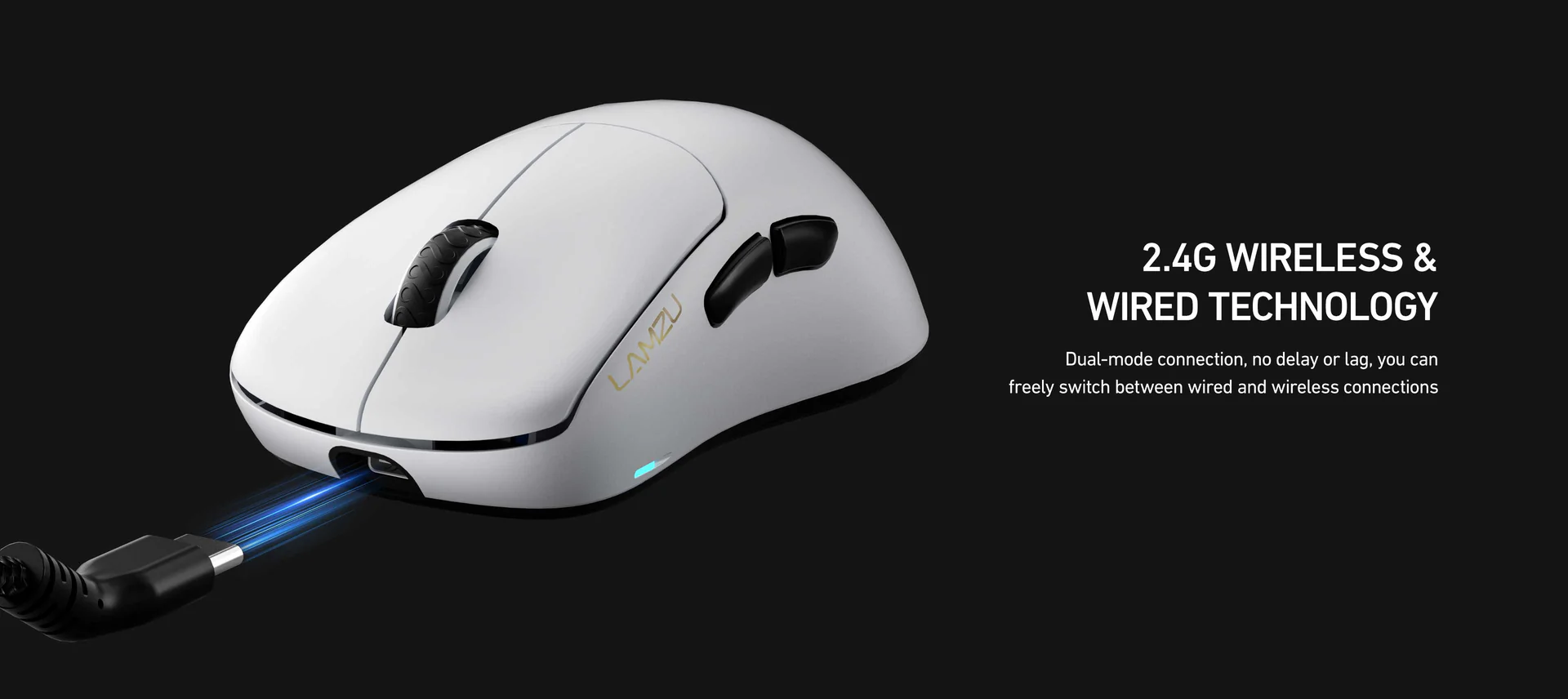Lamzu Thorn - Wireless Gaming Mouse - White