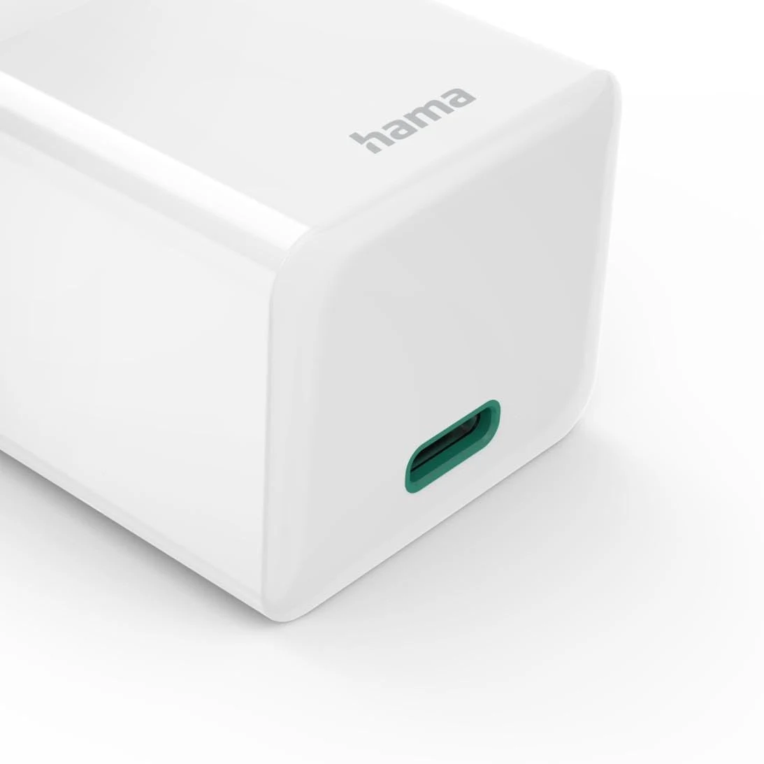 شاحن حائط هاما GaN ميني USB-C بقدرة 30 واط مع PD – أبيض