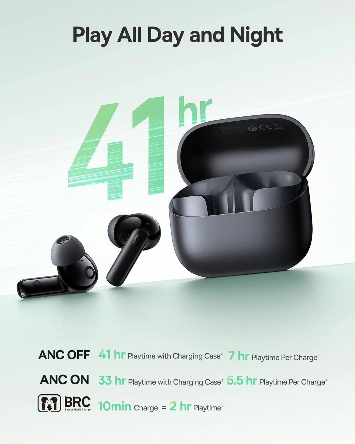 Baseus Bass BP1 NC In-Ear TWS Earbuds - Black