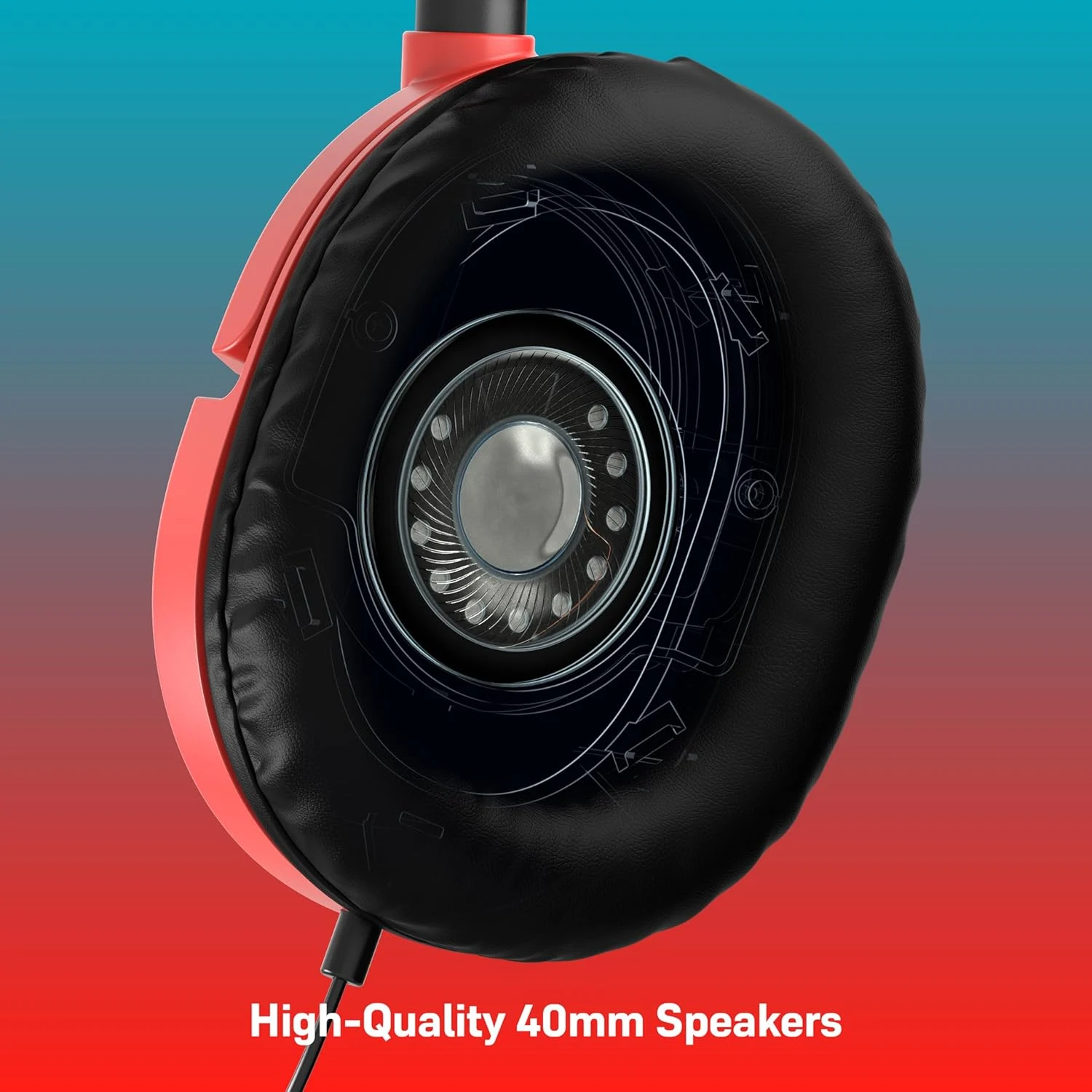 Turtle Beach Recon 50 Wired Gaming Headset - Blue & Red