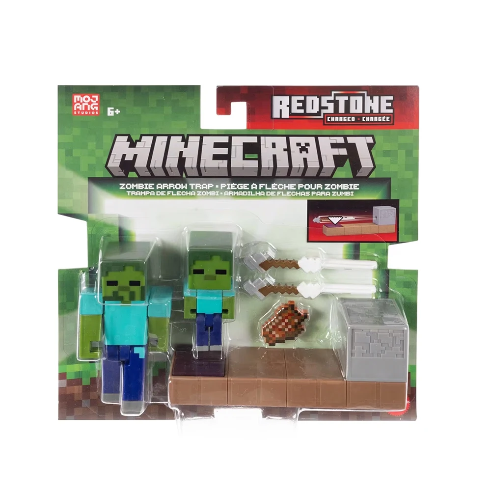 التصميم المكعب لمجسمات Minecraft وفخ السهم
