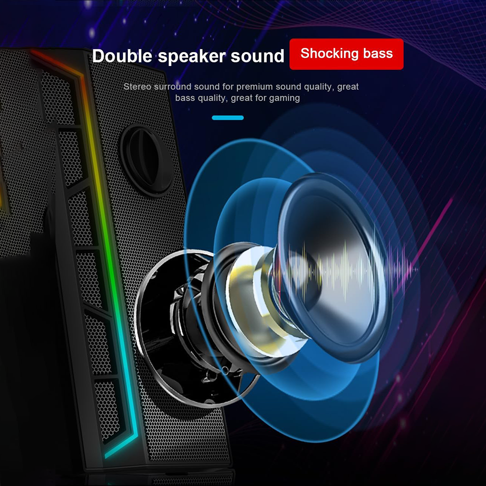 Redragon GS580 CALLIOPE RGB Wired Gaming Desktop Speakers