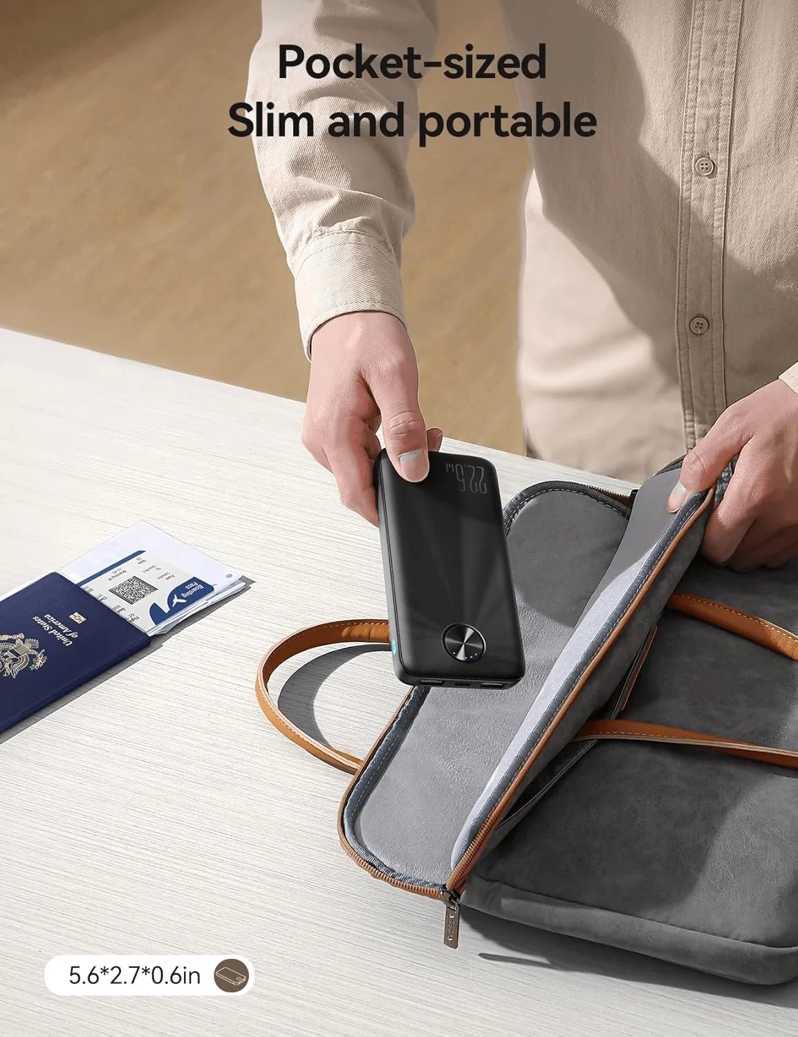 باور بانك JOYROOM JR-PBF15 بسعة 10000mAh - أسود