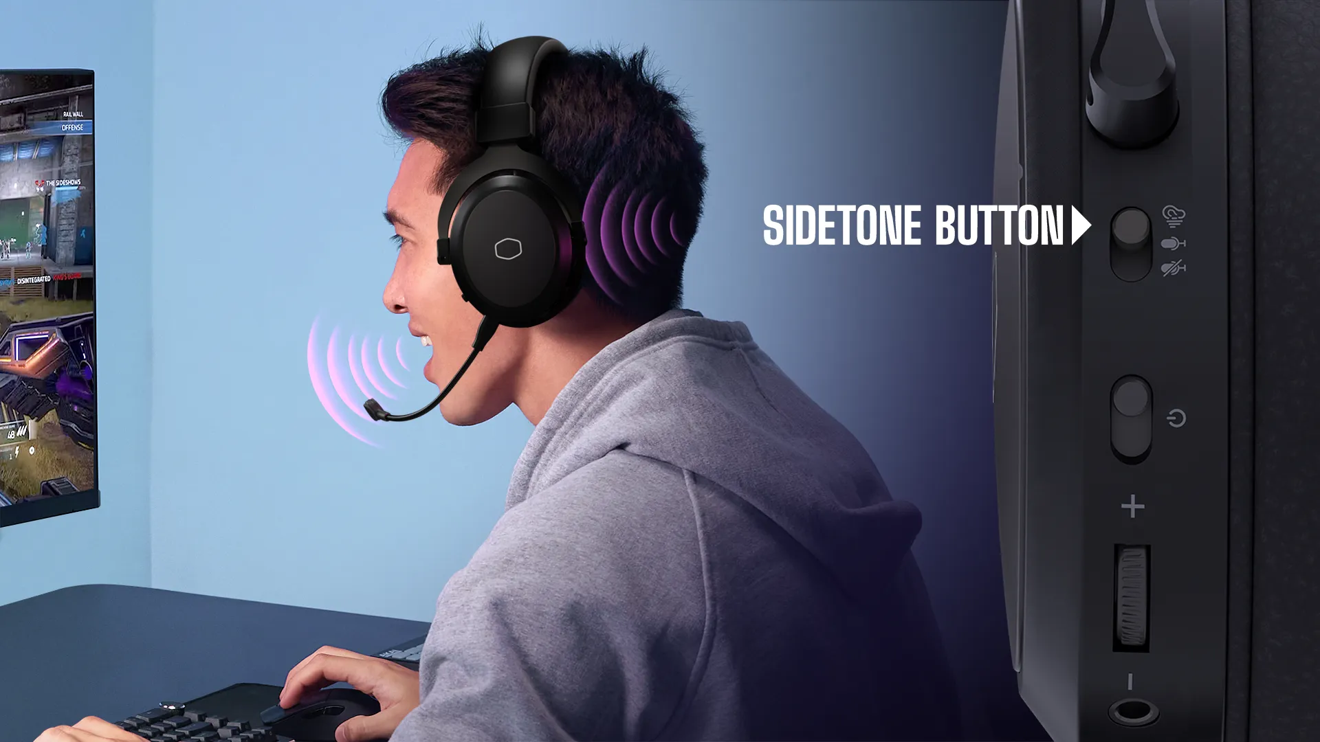 Cooler Master CH351 Wireless Over-Ear Gaming Headset - Black