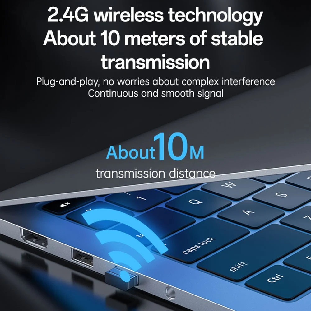 يسيدو KB43 طقم كيبورد وماوس وايرلس 2.4G عربي - أسود