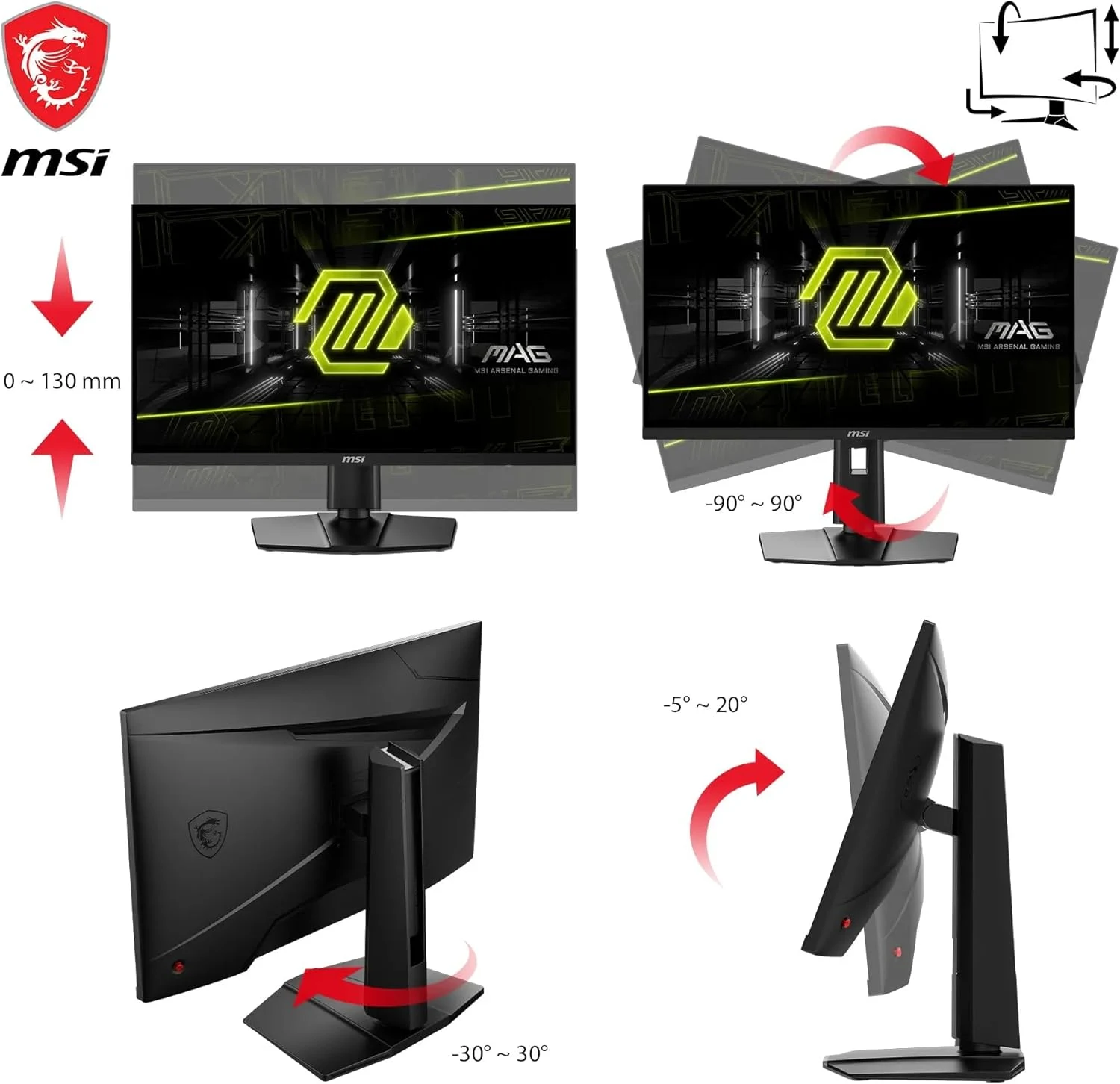 MSI MAG 274UPF E2 – 27 inch 4K UHD 160Hz IPS - Gaming Monitor