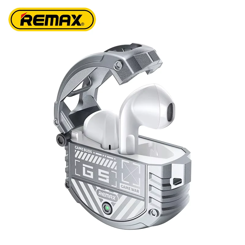 Remax Gamebuds G5 Alloy Gaming True Wireless Bluetooth Earbuds - Silver