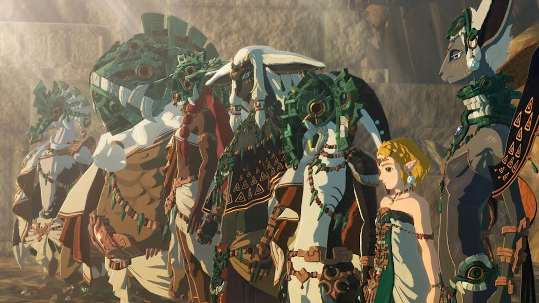 Princess Zelda King Rauru and the heroes of ancient Hyrule