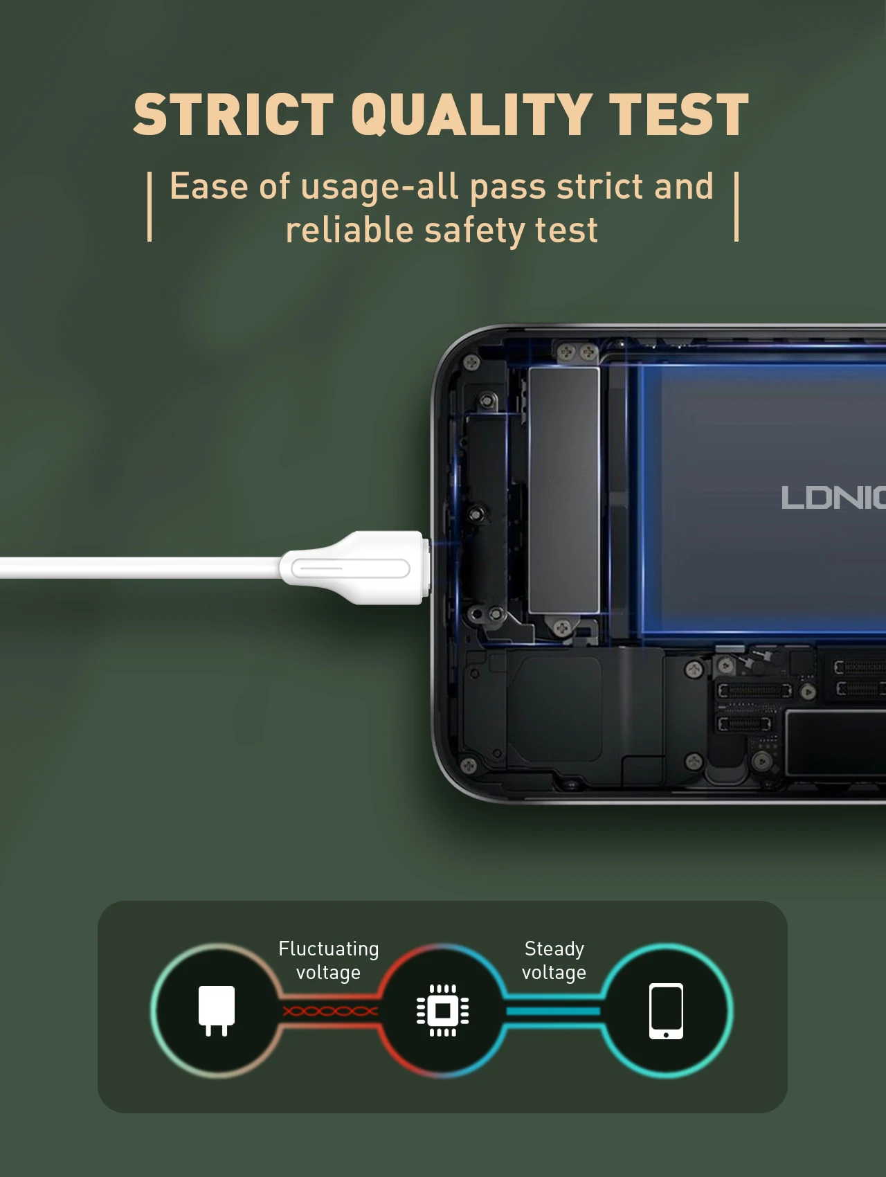LDNIO LC122-C Ultra Strong Charging Data Cable Type-C To Type-C - 2m