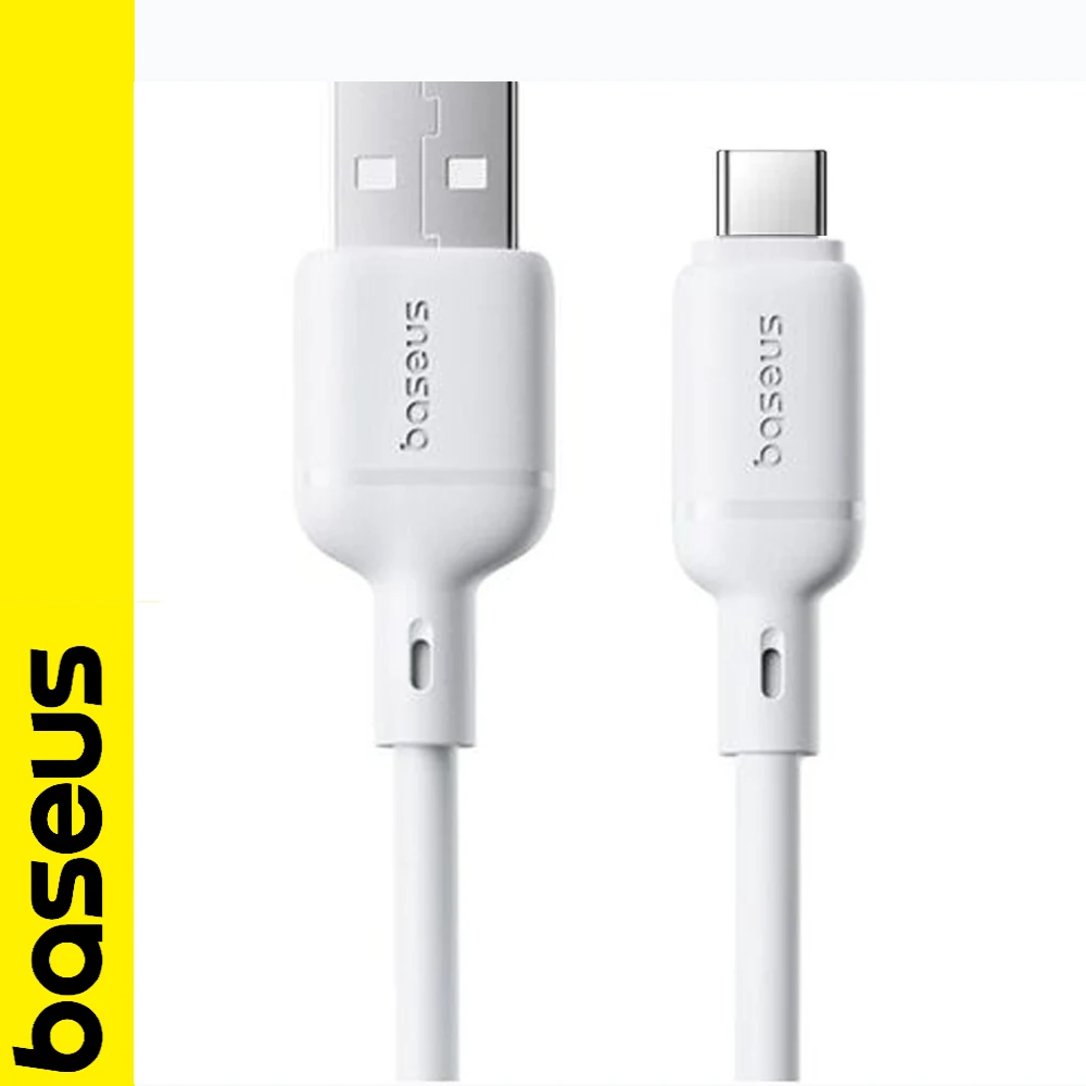 Baseus Silky USB-A to USB-C Cable 3A - 1M - White