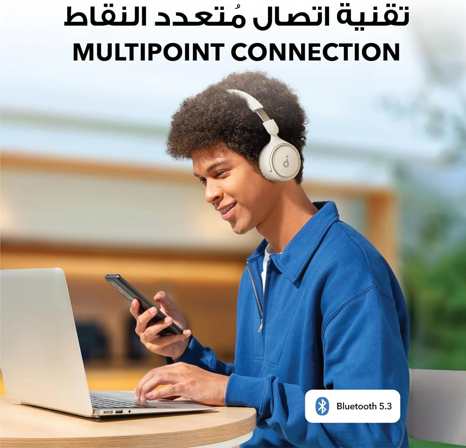 أنكر ساوندكور باي H30i سماعة لاسلكية – أبيض