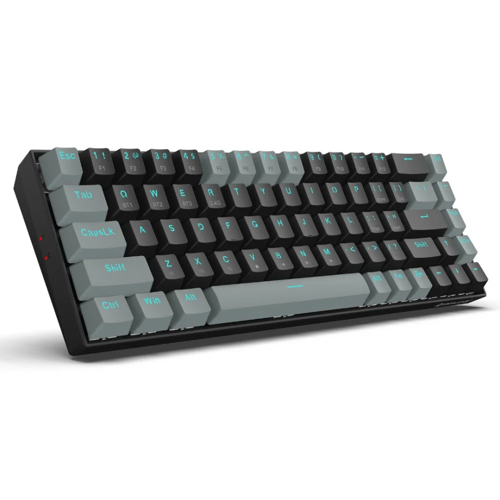 Redragon K662 Gwern Wireless Gaming Mechanical Keyboard - Red Switch - Black/Grey