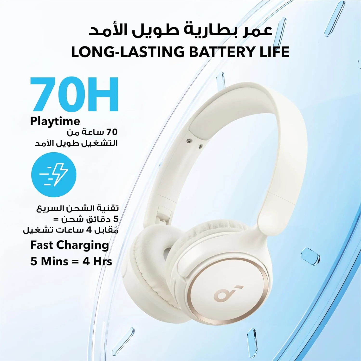 أنكر ساوندكور باي H30i سماعة لاسلكية – أبيض