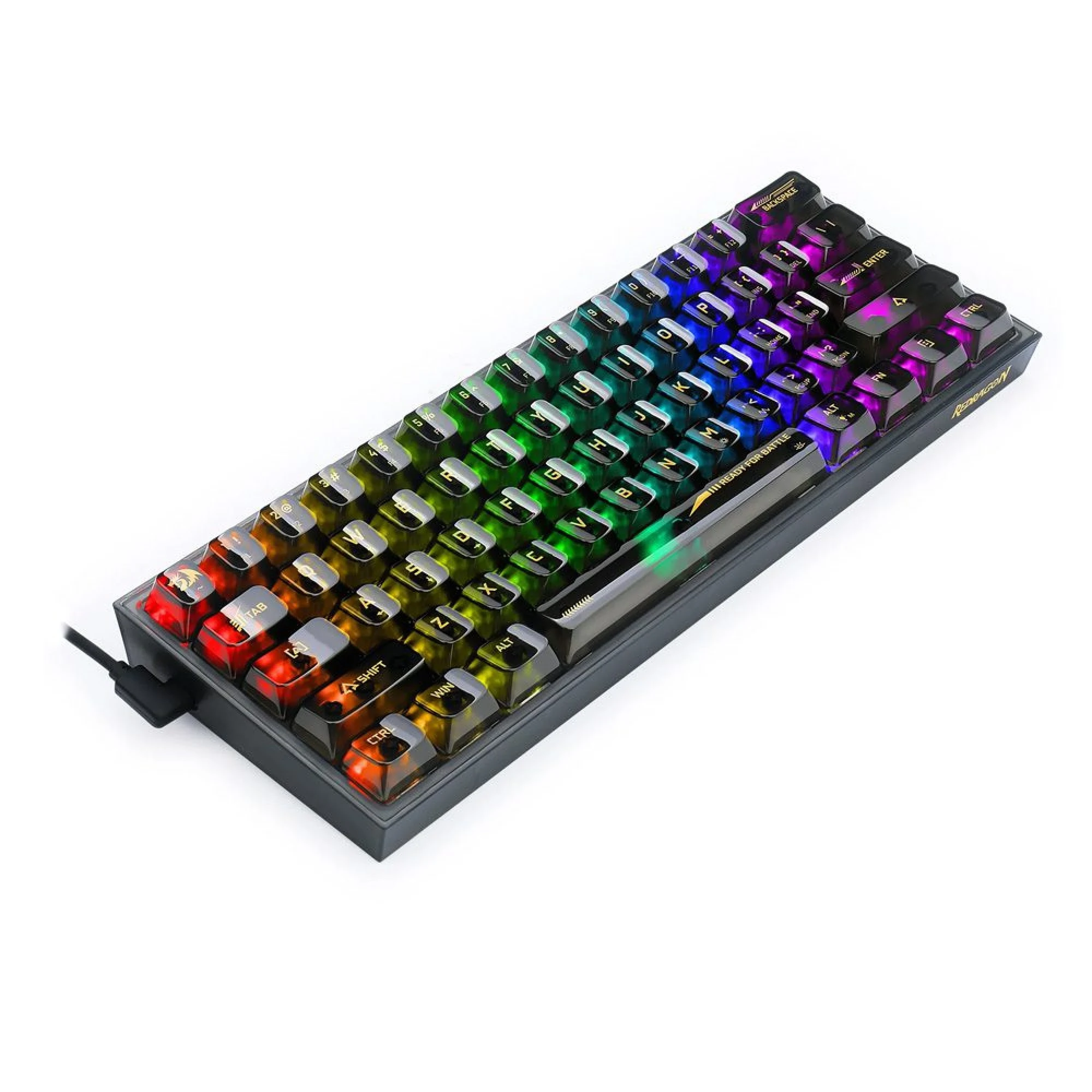 كيبورد Redragon K617 CTB-RGB ضمن إعداد ألعاب التصويب