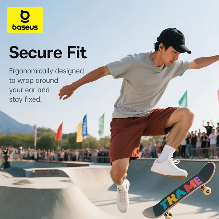 Baseus Eli 2i Fit Open-Ear TWS True Wireless Earbuds - Black