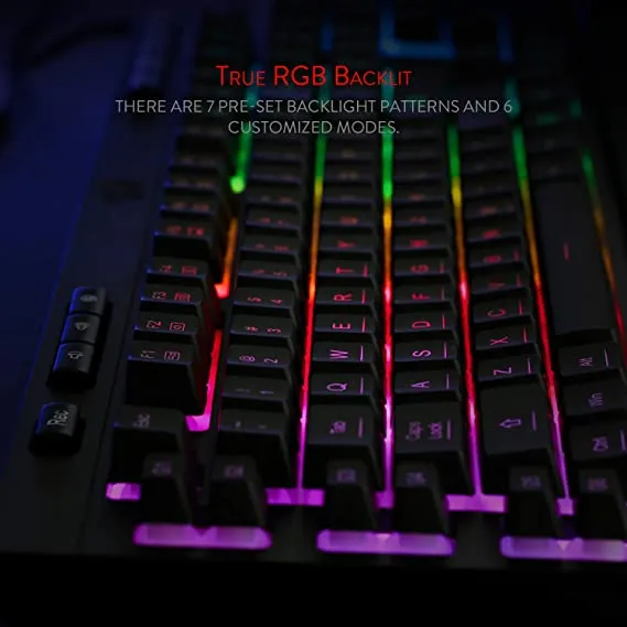 Redragon K512 SHIVA Gaming Keyboard with Red Switches 