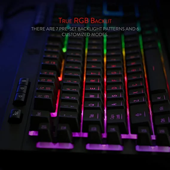 Redragon K512 SHIVA Gaming Keyboard with Red Switches 