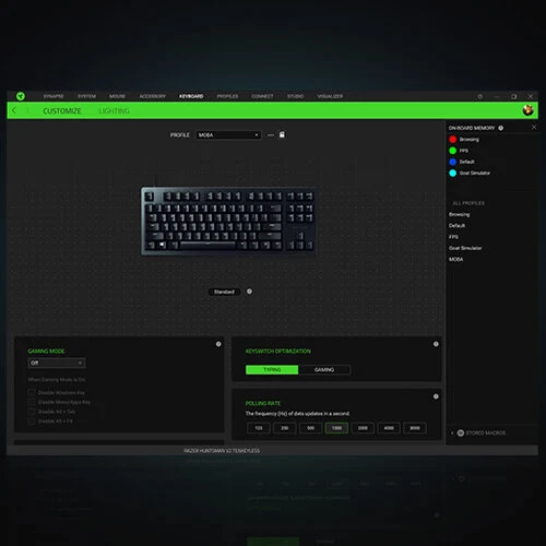 Razer Huntsman V2 Tenkeyless - Clicy Optical (Purble Switch)