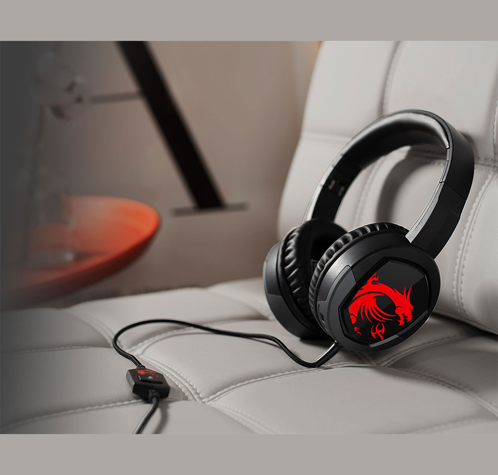 MSI IMMERSE GH30 Wired Gaming Headset - Red