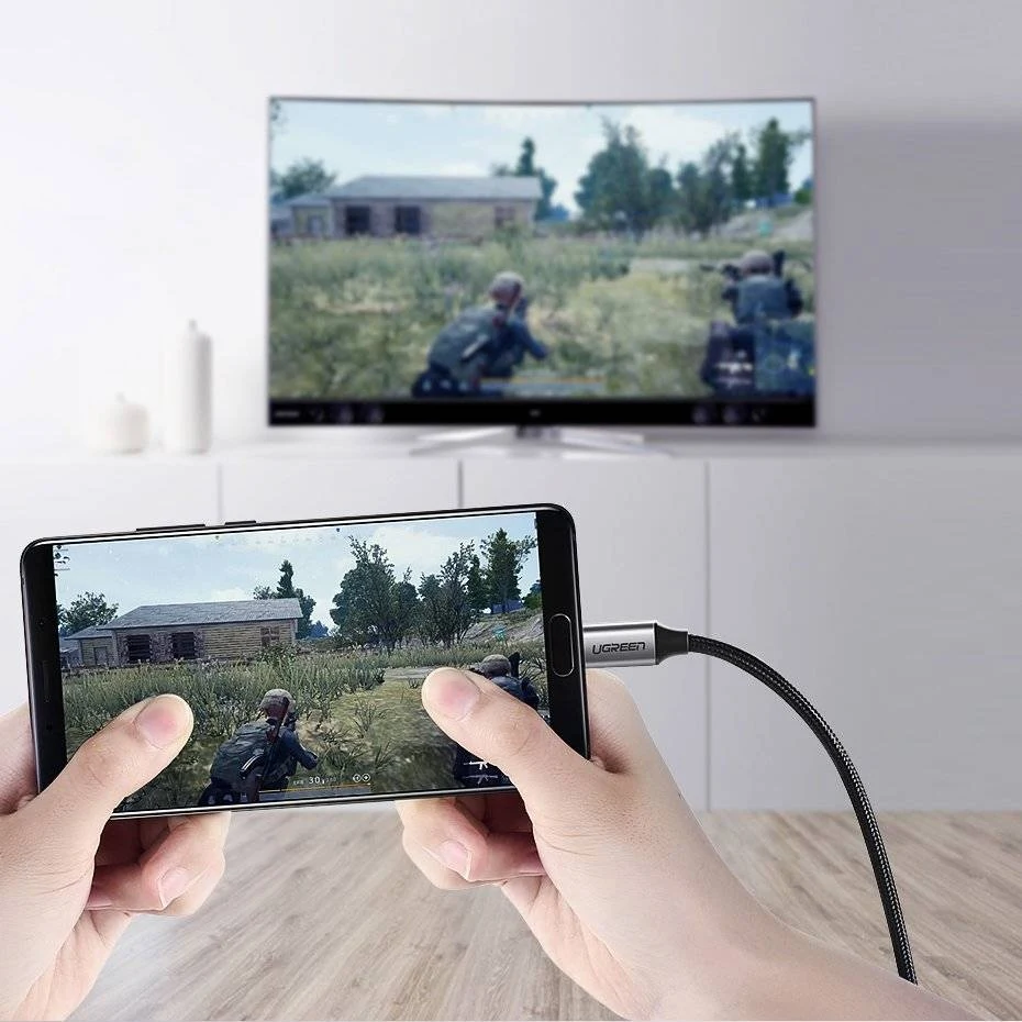 يوجرين MM142 كابل USB-C إلى HDMI بدقة 4K 60Hz – طول 1.5متر