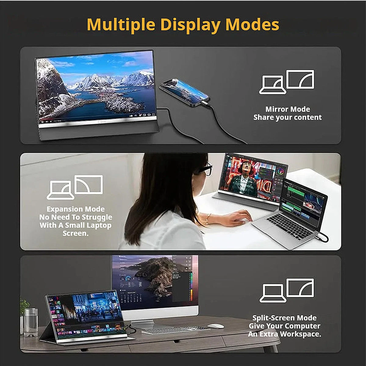 منفذ Mini HDMI في شاشة V2Com P4