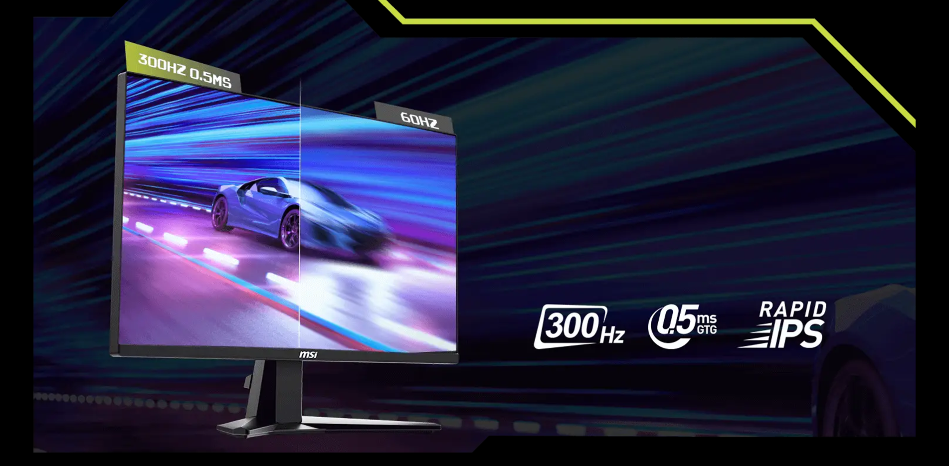 MSI MAG 255XF – 25 inch FHD 300HZ Rapid IPS - Gaming Monitor