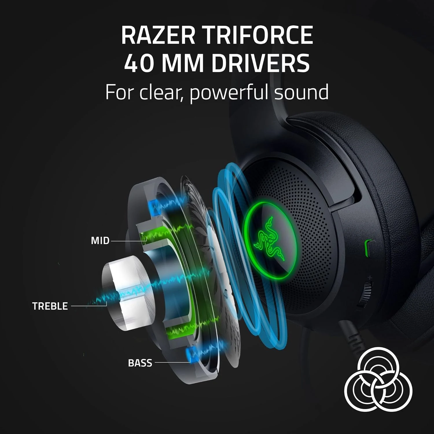Razer Kraken Kitty V2 Wired RGB Gaming Headset - Black - Open Sealed
