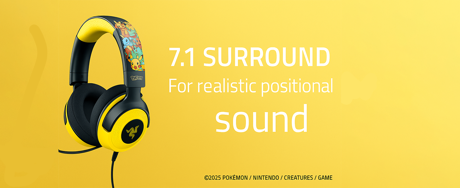 Razer Kraken V4 X - Pokémon Edition Wired Gaming Headset