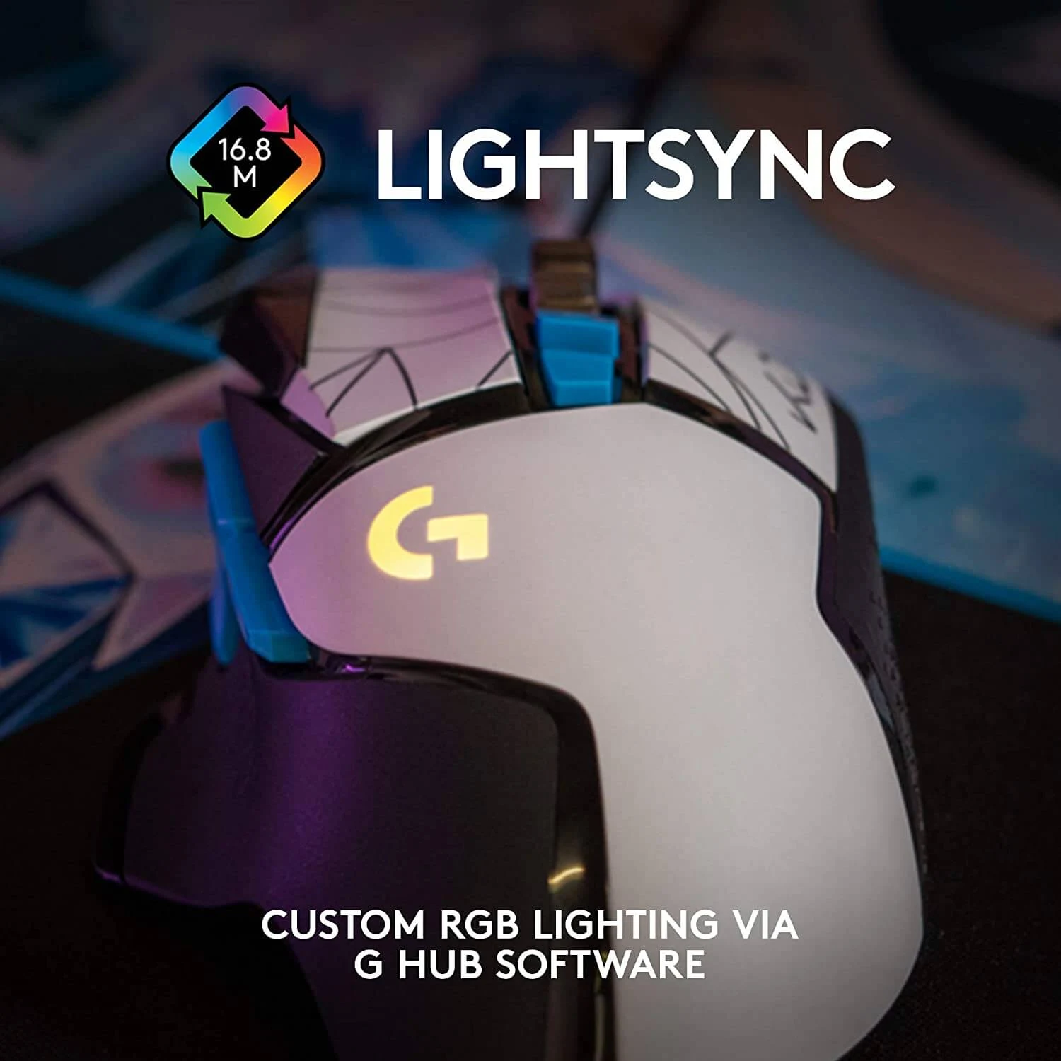 Logitech G502 K/DA Hero League of Legends Wired Gaming Mouse
