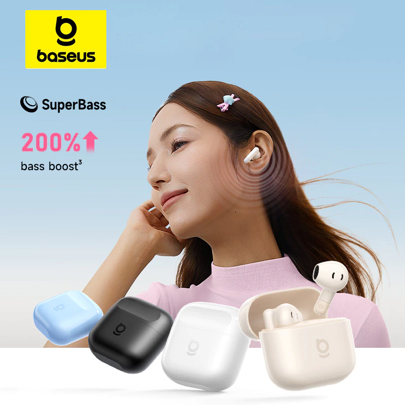 Baseus Bass BS2-Lite TWS True Wireless Earbuds - Black