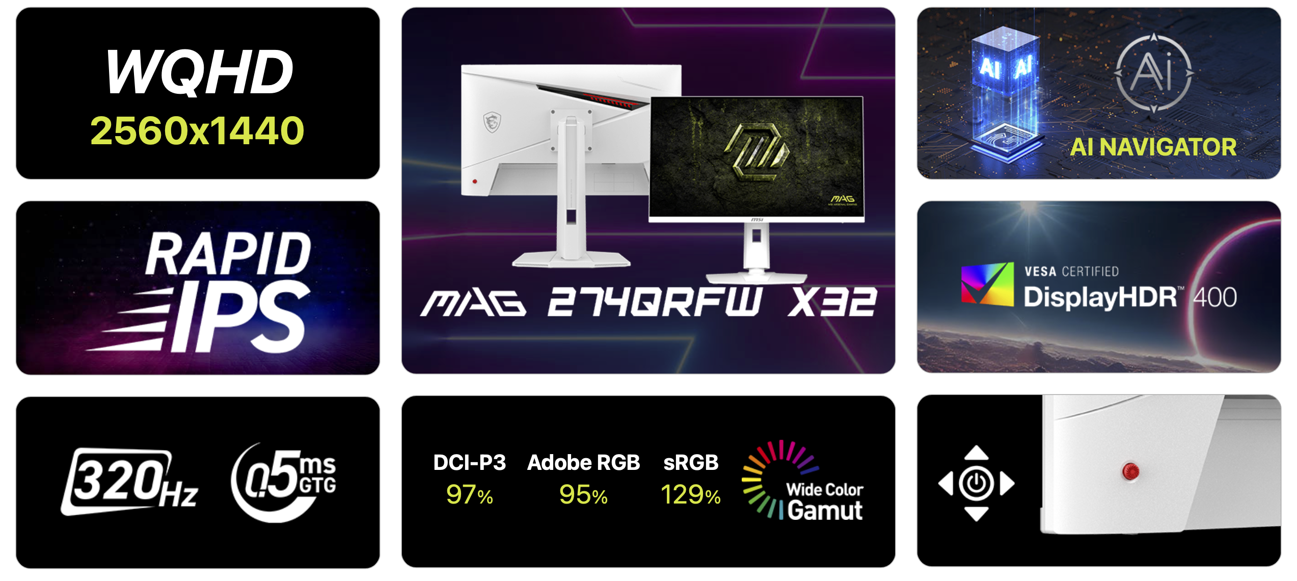 MSI MAG 274QRFW X32 27 inch - Gaming Monitor