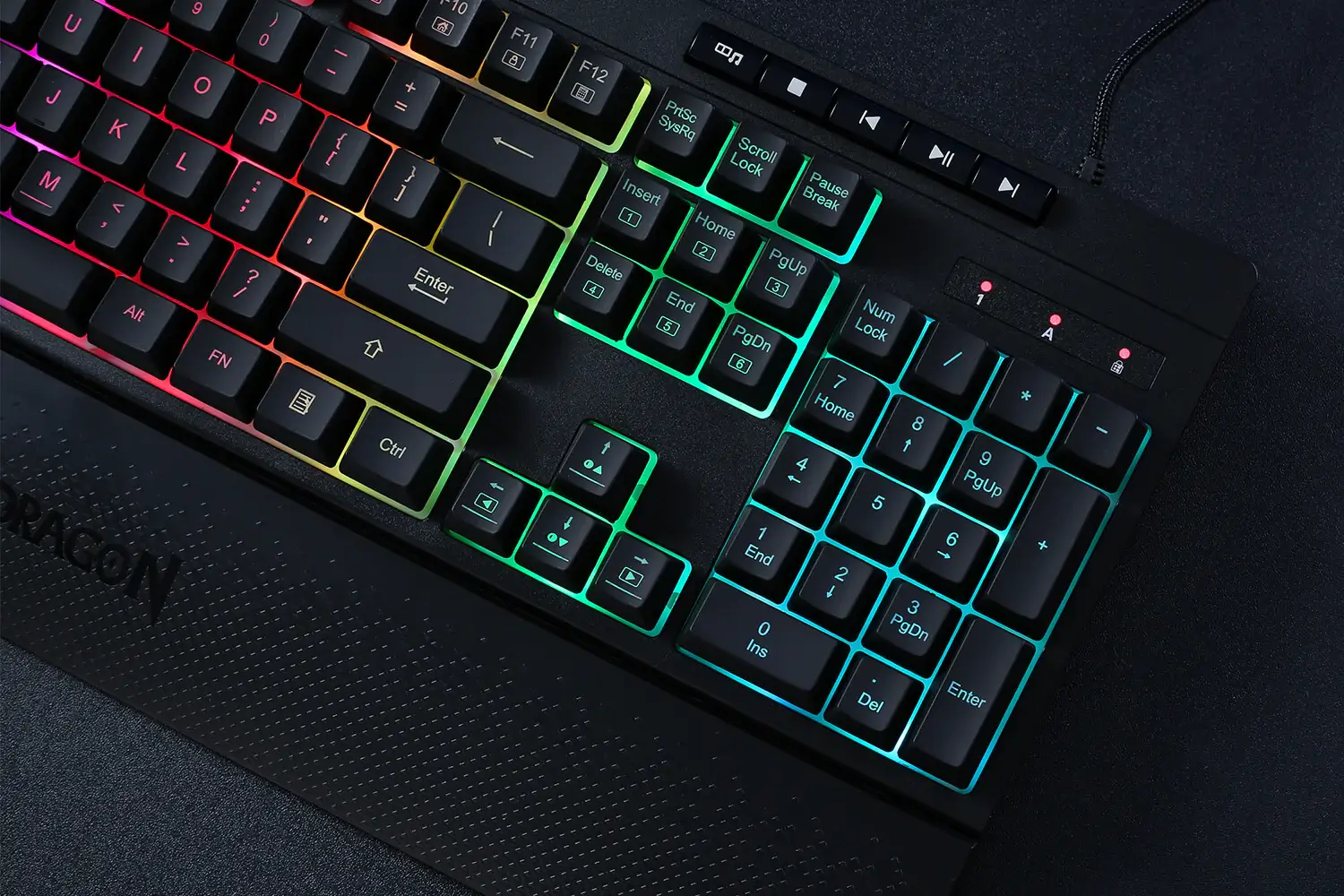 Redragon K512 SHIVA Gaming Keyboard with Red Switches 