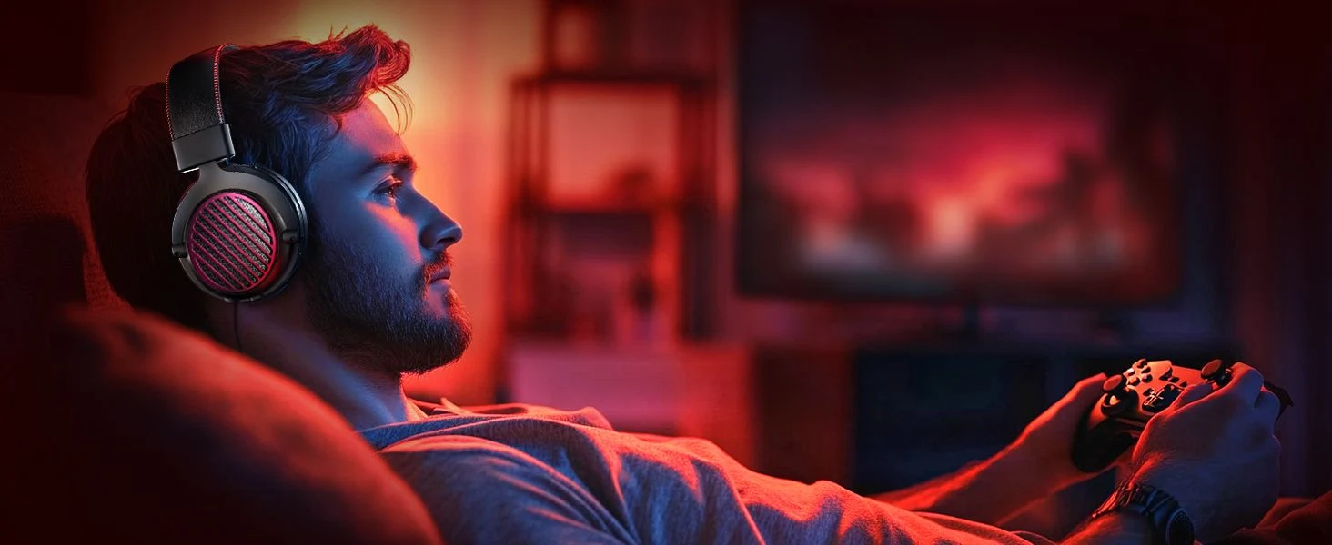 ريدراجون لونا برو H540 سماعة ألعاب لاسلكية - أسود