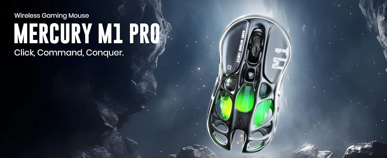 GravaStar Mercury M1 Pro Wireless Gaming Mouse - Gradient Black