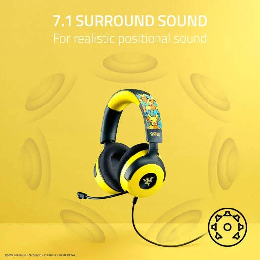 Razer Kraken V4 X - Pokémon Edition Wired Gaming Headset