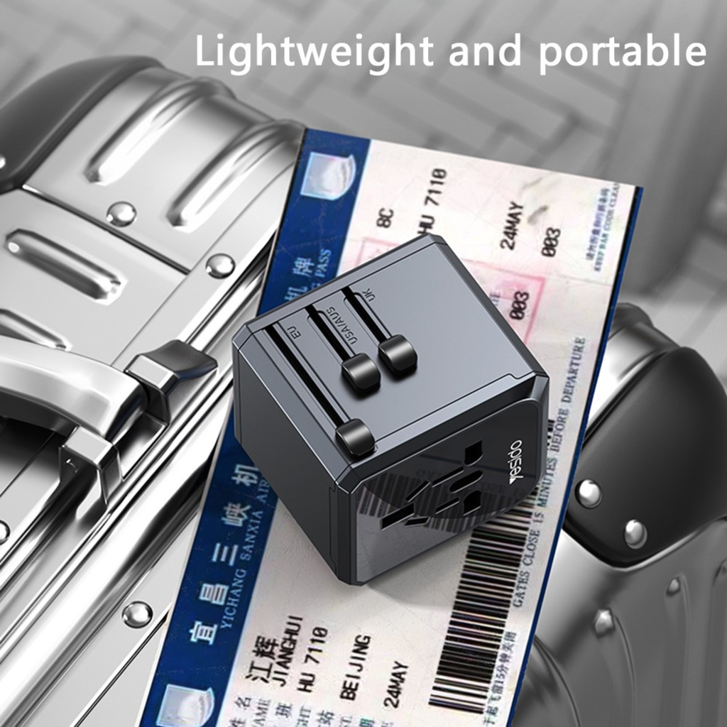 Yesido MC24 20W 3-USB & Type-C Universal Travel Adapter Plug