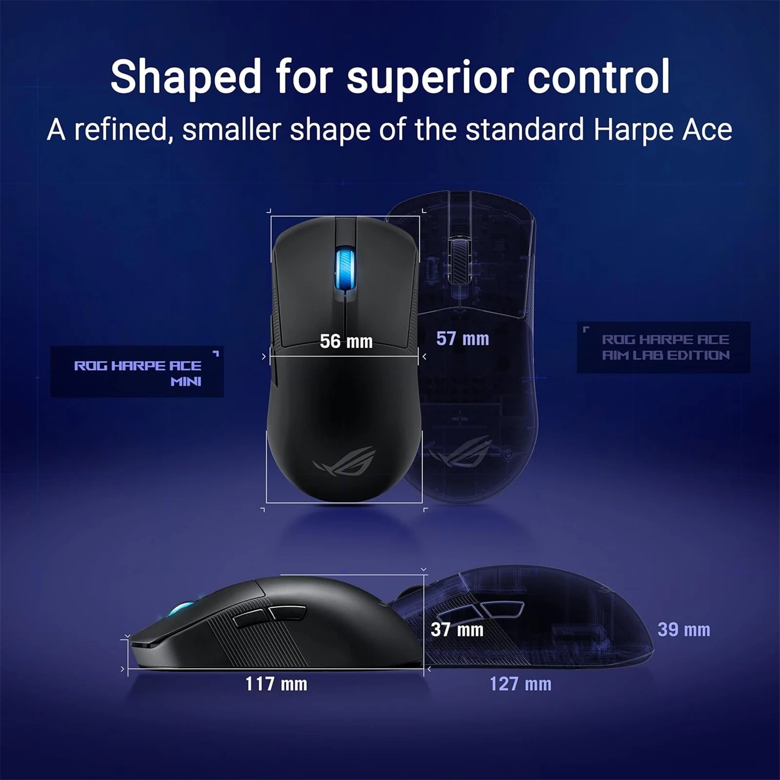 ASUS ROG Harpe Ace Mini Gaming Mouse - Black
