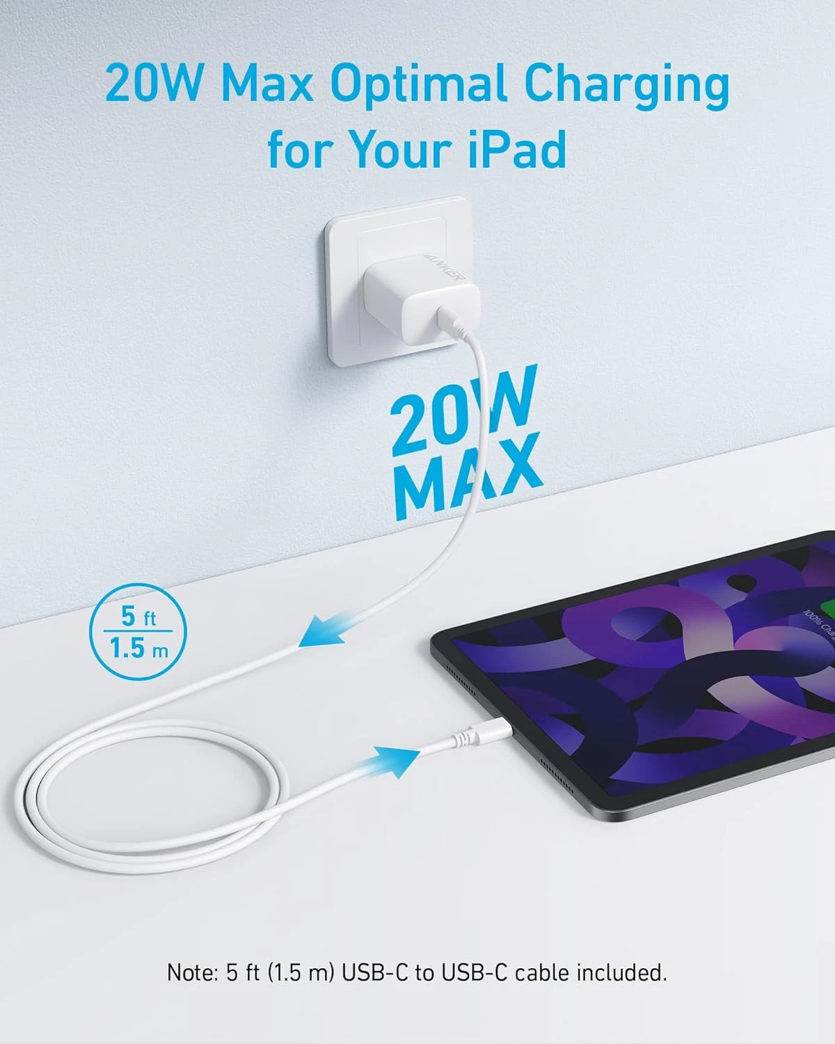 Anker A2347 Charger USB-C - 20W - White