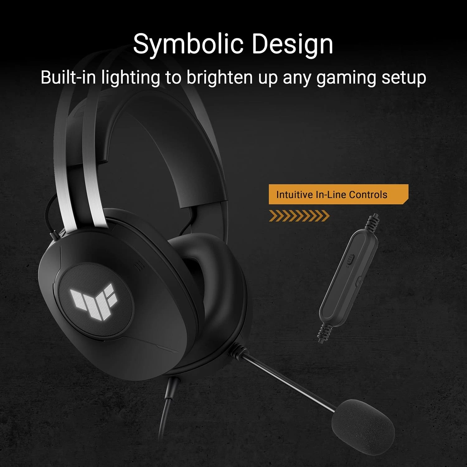 ASUS TUF Gaming H1 Gen II black wired gaming headset
